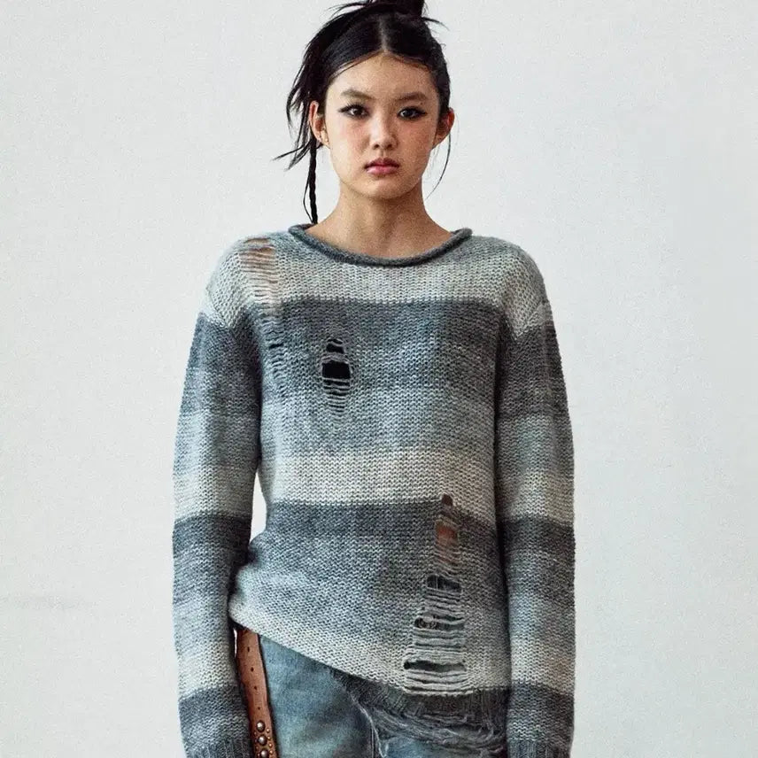[BUNJANG] TheVinylHouse Grunge Knit M Size / 더바이닐하우스 그런지 니트
