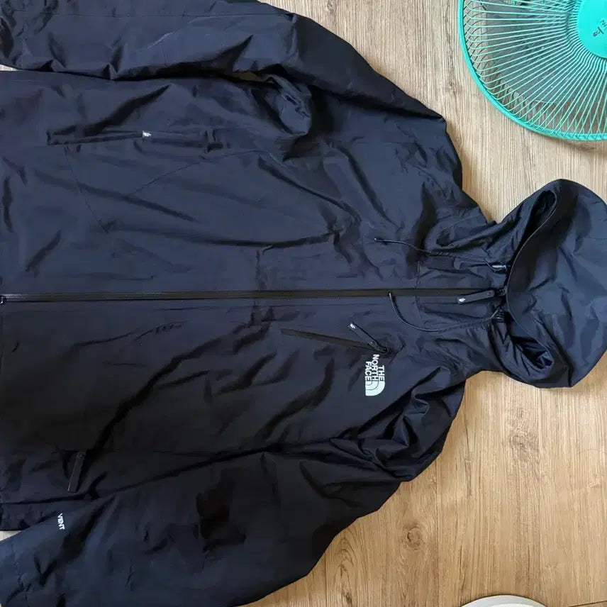 [BUNJANG] The North Face Hooded Zip-Up Windbreaker Jacket Black XL / 노스페이스 후드 집업 바람막이 자켓 블랙 XL