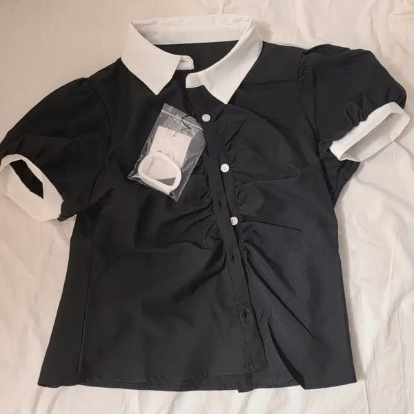 [BUNJANG] GRL Ribbon Tie Blouse / 교판) 그레일 grl 리본 타이 블라우스