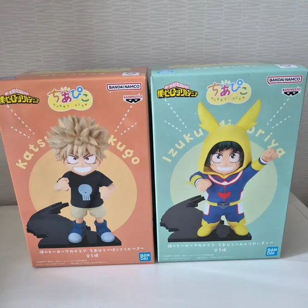 [BUNJANG] My Hero Academia (My Hero Academia) Bakugo & Midoriya Chia Pre-Painted Figures Bundle Set (Sealed) / [미개봉] 히로아카 나히아 치아피코 피규어 바쿠고 미도리야 일괄