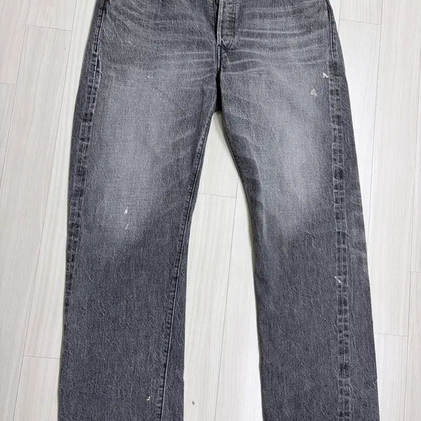 [BUNJANG] Fullcount 1101 Dartford Black Painted Straight Fit Jeans (Size 36) / 풀카운트 1101 bk 다트포드 블랙 페인팅 다트포트 36사이즈