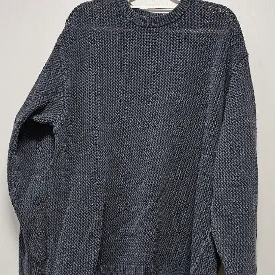 [BUNJANG] Zara Charcoal Waffle Knit Sweater / 자라 차콜 와플 니트 스웨터
