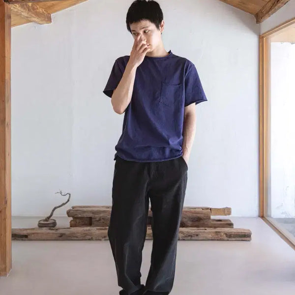 [BUNJANG] HAM Pocket Roll T-Shirt 3-Size (2-Piece Bundle) / [2장 일괄] HAM 함 포켓 롤 티셔츠 3사이즈