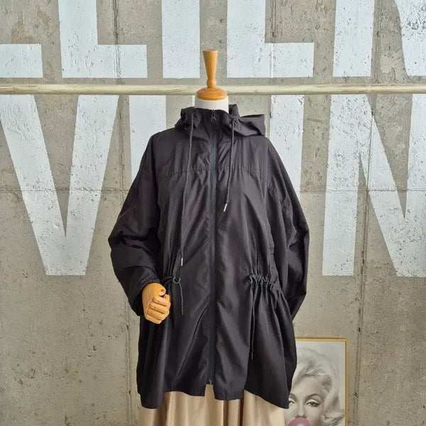 [BUNJANG] Zara Oversized Hooded Zip-Up Windbreaker Black / 행사1)자라 오버핏 후드 집업 바람막이
