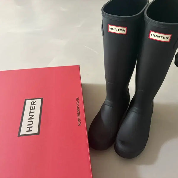 [BUNJANG] Hunter Original Tall Rain Boots Black 240 Full Box / 헌터 오리지널 톨 레인부츠 블랙 240 풀박스