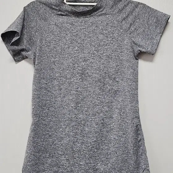 [BUNJANG] Functional Short Sleeve T-Shirt - Grey Melange / 기능성 반팔 티셔츠 그레이
