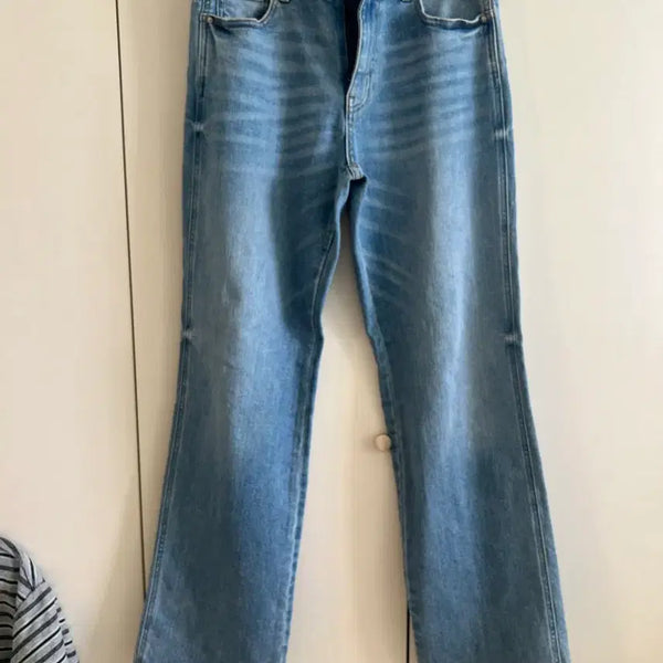 [BUNJANG] Plac Jeans Straight Light Blue Denim Pants / 플랙진 스트레이트 라이트블루 데님팬츠 청바지