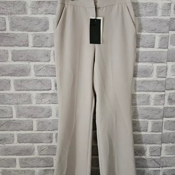 [BUNJANG] MIXXO Beige Bootcut Slacks Pants (Size 24) / 미쏘 베이지 부츠컷 슬랙스24새옷/알뜰한여우
