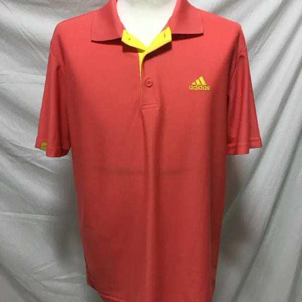 [BUNJANG] Adidas Golf Wear Pink Short Sleeve Polo Shirt / 아디다스 골프웨어 반팔 카라티 핑크