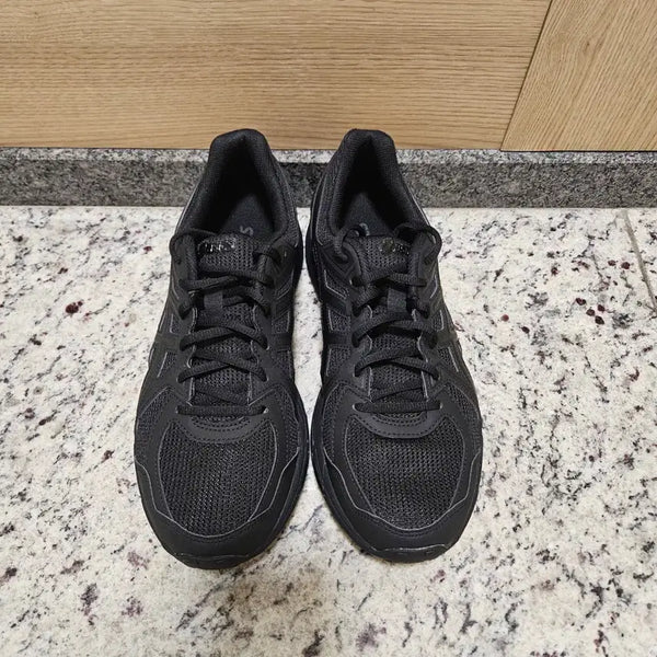 [BUNJANG] Asics Jog 100T Black Extra Wide 4E Shoes / 아식스 조그 100T 블랙 엑스트라 와이드 4E 282.5 (285)