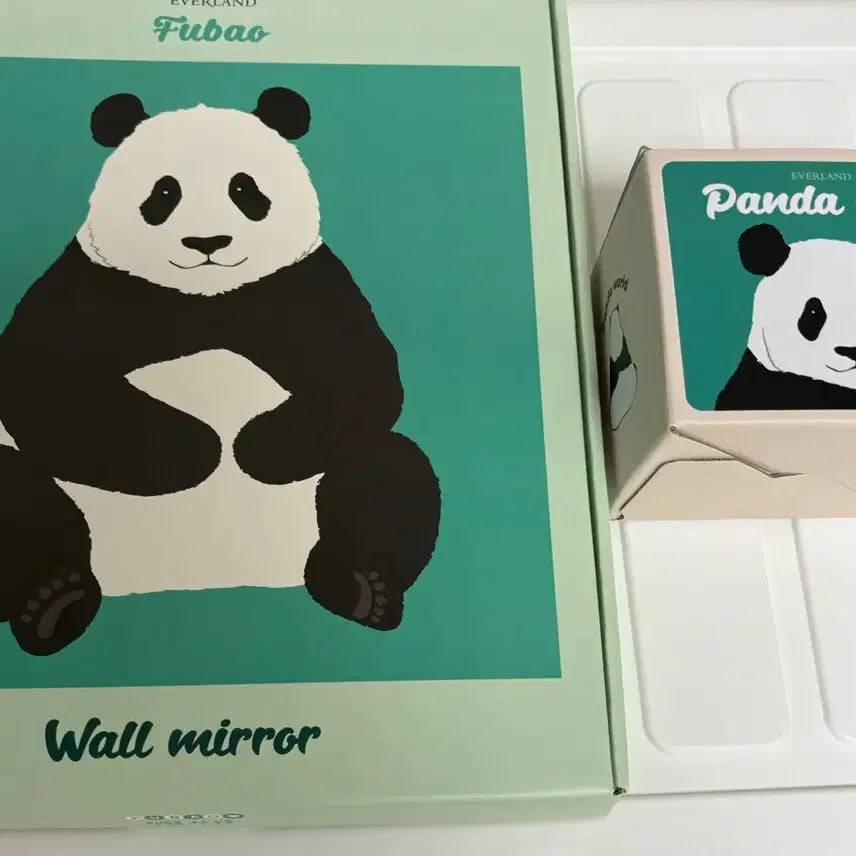 [BUNJANG] Fu Bao Limited Edition Set Mirror & Cup Bundle / 푸바오 초판 굿즈 거울 컵 일괄 판매 덤으로 미니 러그 !