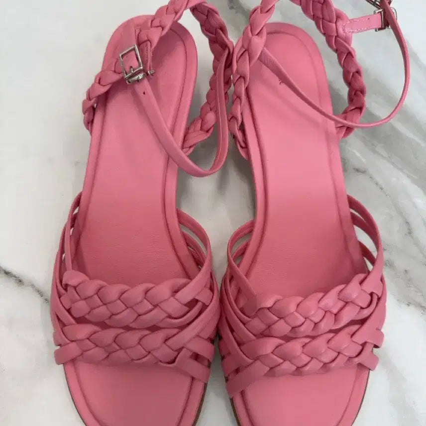 [BUNJANG] Orr Weaving Sandals Pink 38 (250) / (새상품)오르 Orr 위빙샌들 핑크 38(250) 4센치