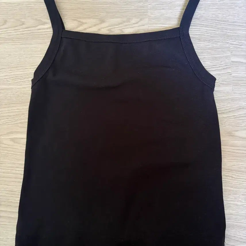 [BUNJANG] Shop Hour Sleeveless T-Shirt - Black / 블랙 민소매
