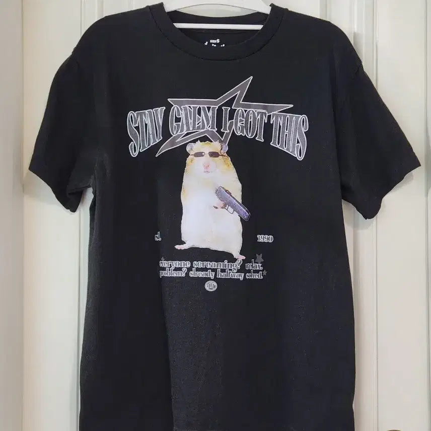 [BUNJANG] Drift Out Gamster Short Sleeve T-Shirt Black S / 드리프트아웃 갬스터 반팔 티셔츠 블랙 S