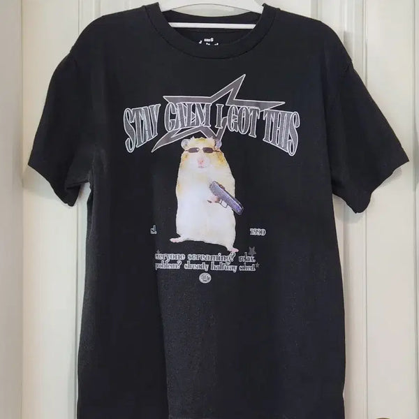 [BUNJANG] Drift Out Gamster Short Sleeve T-Shirt Black S / 드리프트아웃 갬스터 반팔 티셔츠 블랙 S