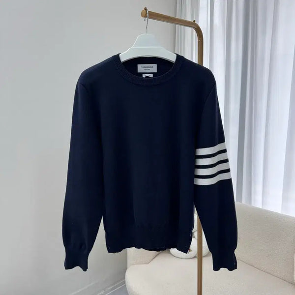 [BUNJANG] Thom Browne Milano Stitch Gold Button Knit / (당일출고) 톰브라운 밀라노 스티치 금장니트