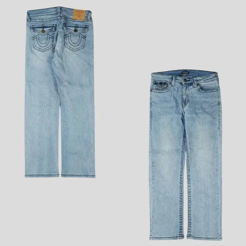 [BUNJANG] True Religion Light Wash Slim Fit Stretch Denim Jeans / 트루릴리전 연청워싱 슬림핏 스트레치 청바지 데님팬츠 30