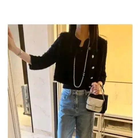 [BUNJANG] MAYOICO Magnolia Tulle Jacket Black M / 마이아이코 매그놀리아 튤자켓 블랙M