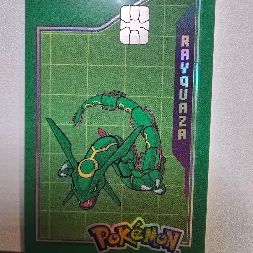 [BUNJANG] Rayquaza Pokemon 30th Anniversary Limited Edition Izeal Transportation Card / 레쿠쟈 포켓몬 30주년 한정판 이즐 교통카드