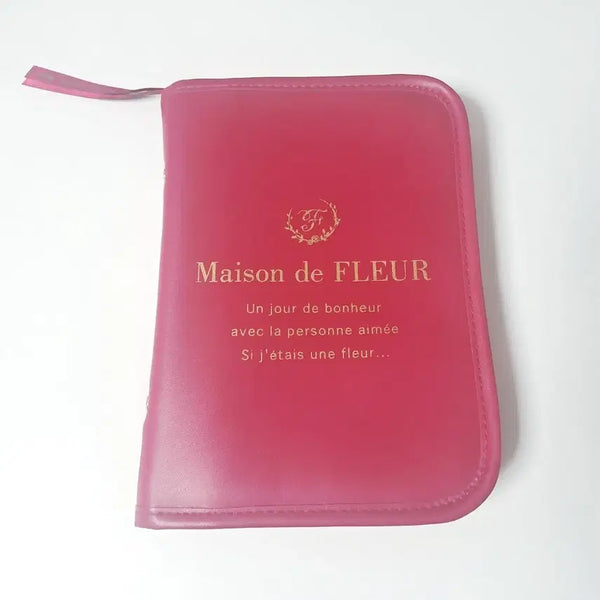 [BUNJANG] Maison de Fleur Red Acrylic Binder Pouch Itabag / 메종드플뢰르 레드 아크릴 바인더 파우치 이타백 오타카츠