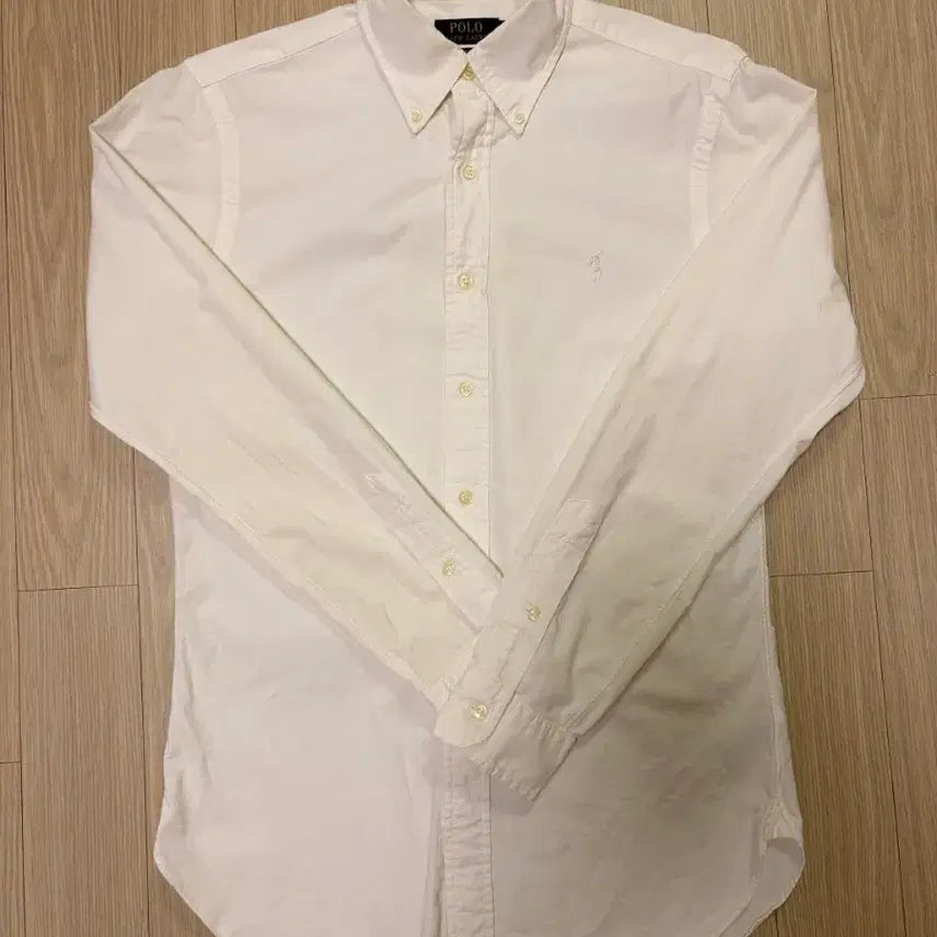 [BUNJANG] Polo Ralph Lauren Oxford Shirt White / [희귀한 흰색로고]폴로 랄프로렌 옥스포드 셔츠 화이트