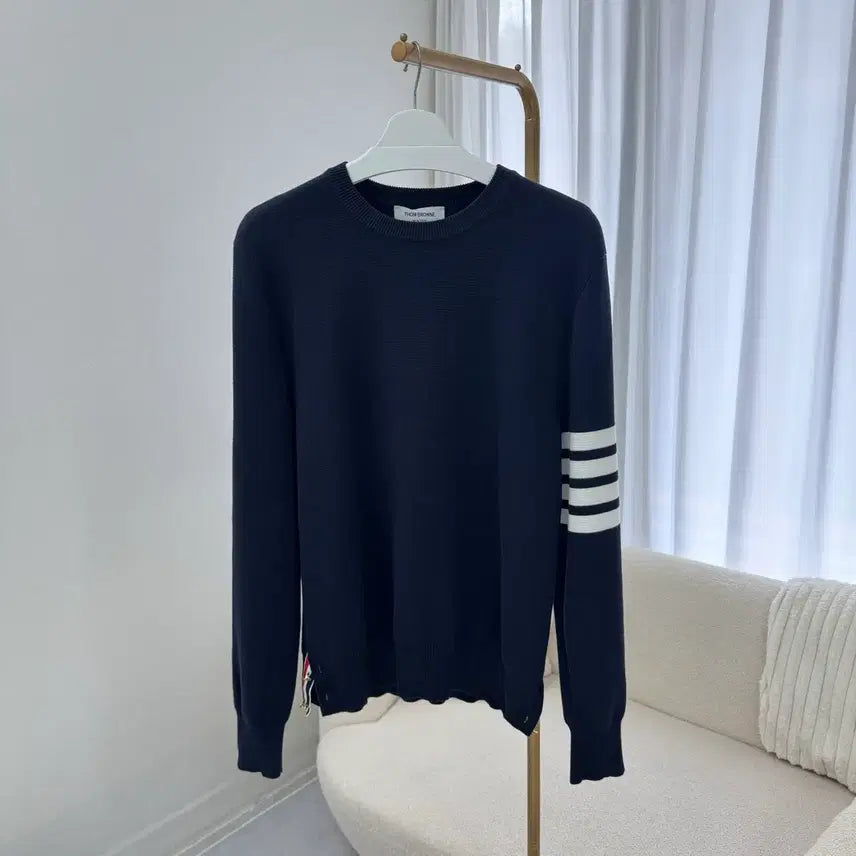 [BUNJANG] Thom Browne Milano Stitch Gold Button Knit / (당일출고) 톰브라운 밀라노 스티치 금장니트