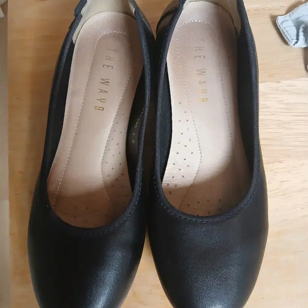 [BUNJANG] The Way Women's Black Flat Shoes / 더웨이 블랙 플랫슈즈