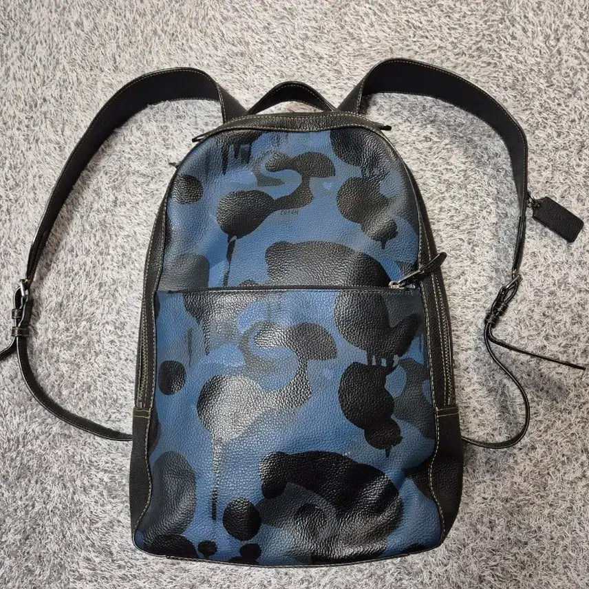 [BUNJANG] COACH Camo Leather Backpack / 코치 COACH 카모 가죽 백팩