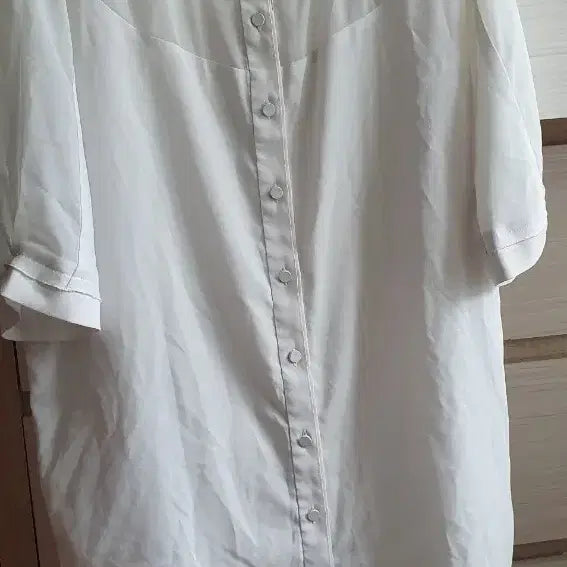 [BUNJANG] She's Miss Chiffon Blouse White & Black / 쉬즈미스 쉬폰 블라우스 화이트 블랙