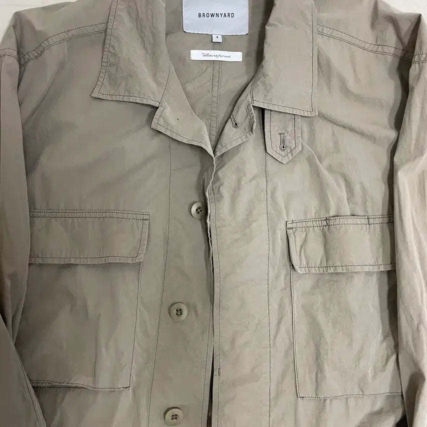 [BUNJANG] Brown Yak BDU Jacket Dark Beige / 브라운야드 워시드 BDU 자켓 다크 베이지