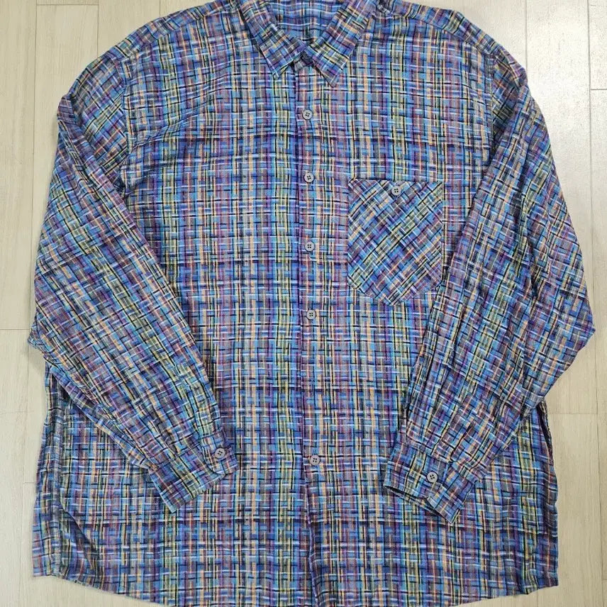 [BUNJANG] Missoni Check Signature Pattern Long Sleeve Shirt Size 56 / 미쏘니 체크 시그니처 패턴 긴펄셔츠 56