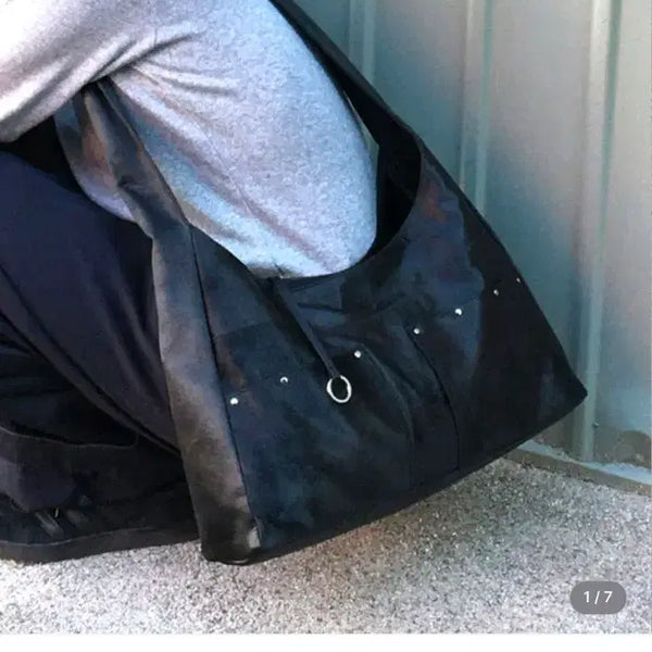 [BUNJANG] Fennec Bash Slouch Bag Metal Black / 페넥 배쉬 슬라우치백 메탈블랙