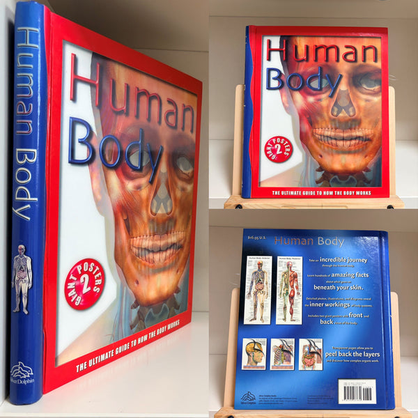 [BUNJANG] Human Body: The Ultimate Guide to How the Body Works - Design Book with 2 Giant Posters / [해외디자인도서] Human Body 표지3D 56p 빅 포스터 2장(미사용)