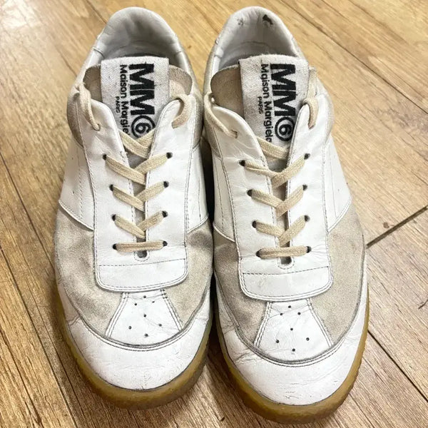 [BUNJANG] MM6 Maison Margiela White Sneakers / MM6 메종 마르지엘라 스니커즈 화이트