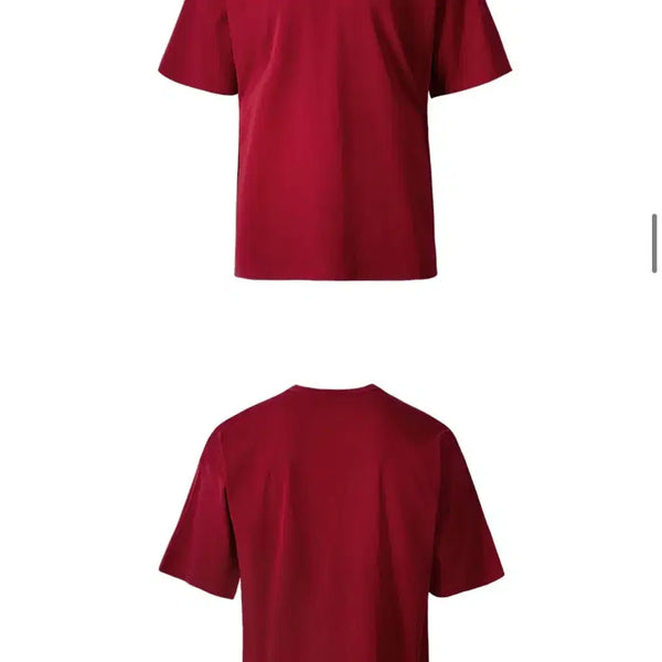 [BUNJANG] HDEX Main Logo Oversized T-Shirt Deep Red 2XL / hdex 메인로고 오버핏 반팔티 새상품급