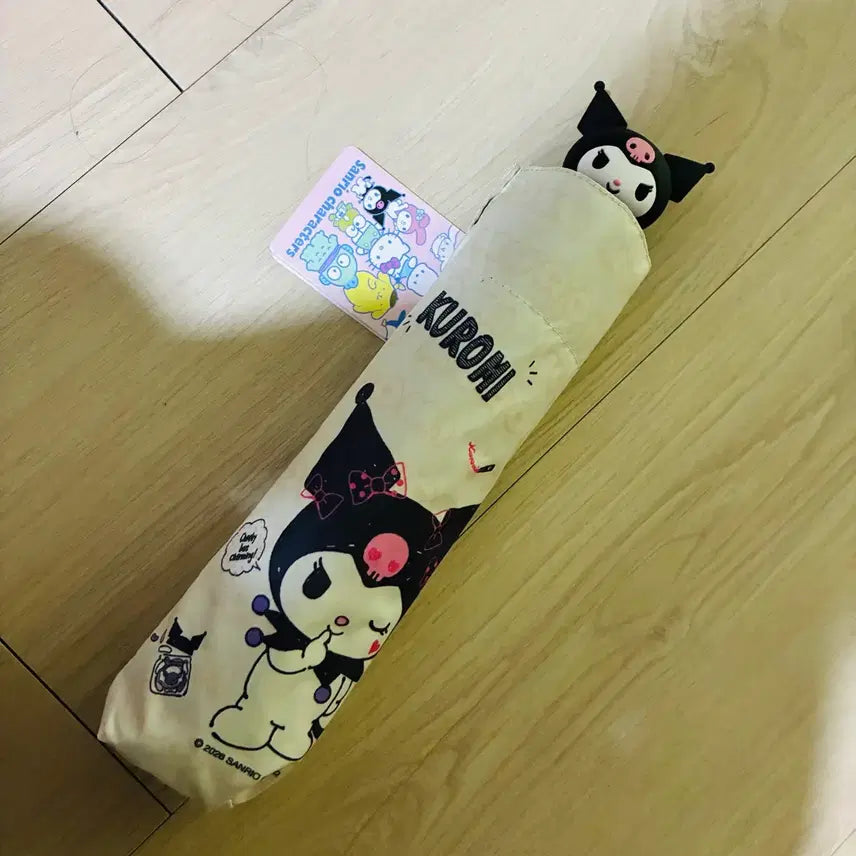 [BUNJANG] Sanrio Kuromi Folding Umbrella / 쿠로미 산리오 캐릭터 접이식 우산