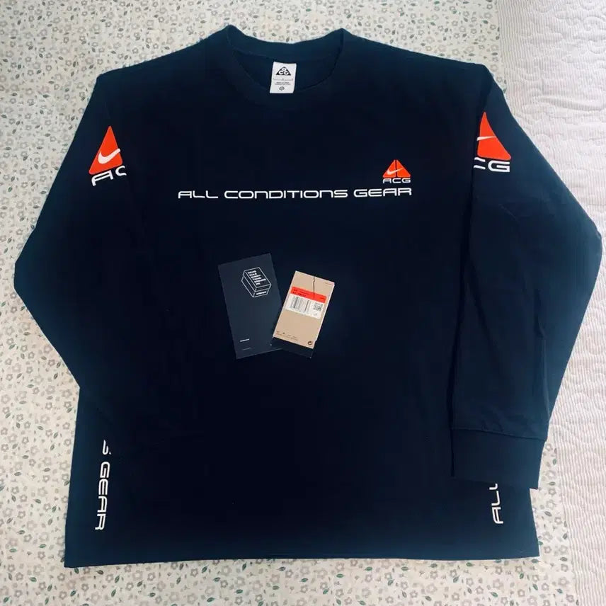 [BUNJANG] Nike NRG ACG Seasonal Lungs Long Sleeve T-Shirt Black Asia / [L] 나이키 NRG ACG 시즈널 렁스 롱슬리브 티셔츠 블랙 아시아