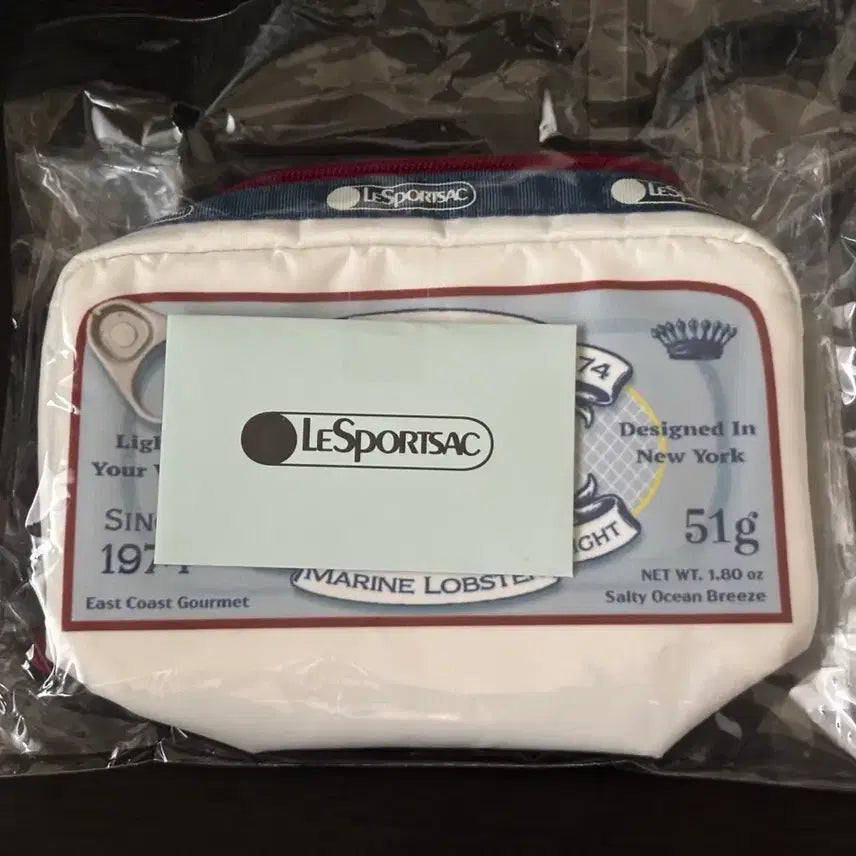 [BUNJANG] LeSportsac Lobster Rectangular Pouch / 레스포색 랍스터 렉탱귤러 파우치