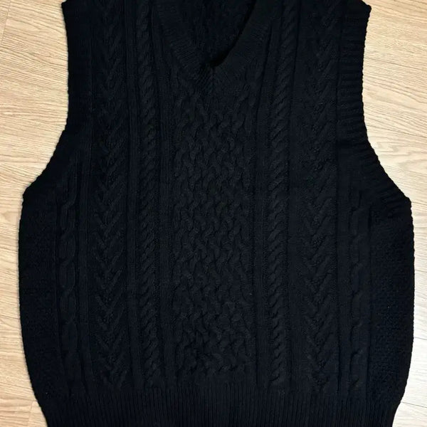 [BUNJANG] Take Easy Knit Vest S / 테이크이지 니트 베스트 조끼 S