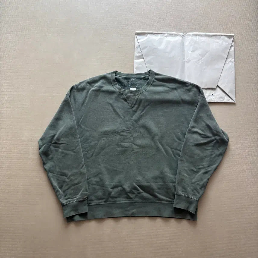 [BUNJANG] 5cm 24 Jumbo SB Sweatshirt - Green (Damaged) / [5] 24 비즈빔 점보 SB 스웻 DMGD(U.D.) 그린