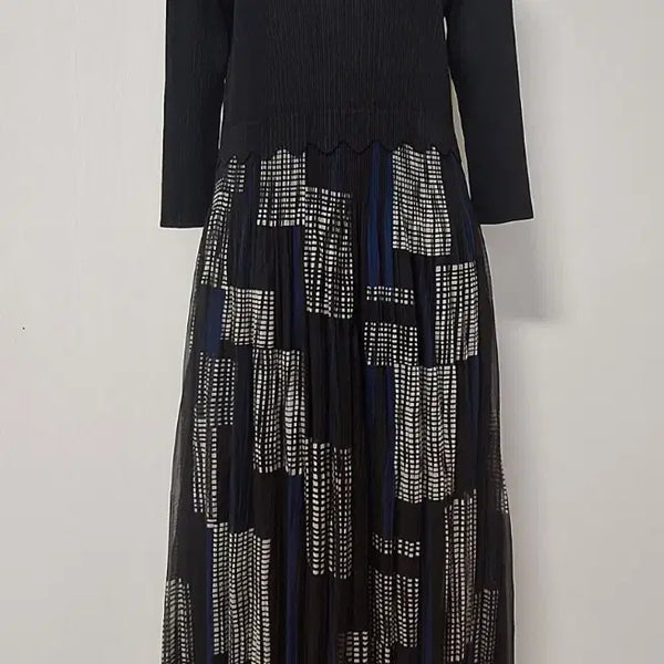 [BUNJANG] 7-Length Sleeve Long Dress / 칠부  롱 원피스 ( ( 66 ~~ 77 ))