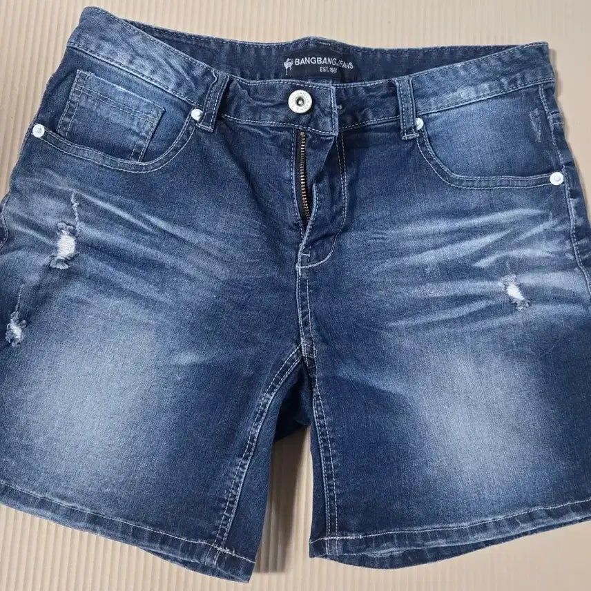 [BUNJANG] Bang Bang Vintage Washed Denim Shorts / 뱅뱅 청반바지