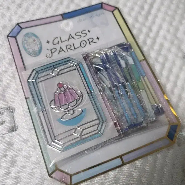 [BUNJANG] Glass Parlor Stained Glass Sticker - Pudding / 글라스파라 스테인드 글라스 스티커 <푸딩>
