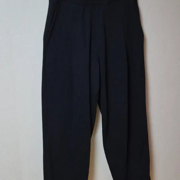 [BUNJANG] Javanas One-Pleat Wide Heavy Sweatpants Black L / 자바나스  스웻 팬츠