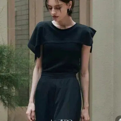 [BUNJANG] Lezero Summer Flow Cape Knit Black / 르제로 썸머 플로우 케이프 니트 블랙