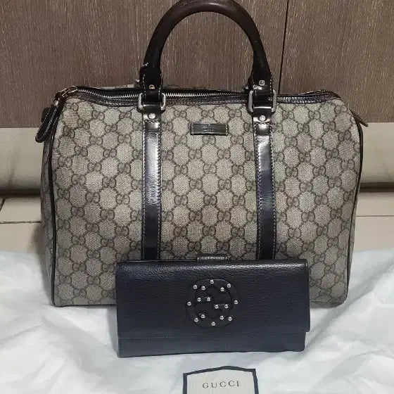 [BUNJANG] Gucci Supreme Boston Bag / 구찌 보스턴백