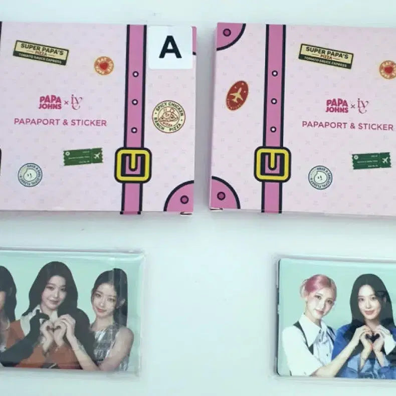 [BUNJANG] IVE Papa John's Photocard Set A/B / 파파존스 아이브 포토카드 A/B 세트