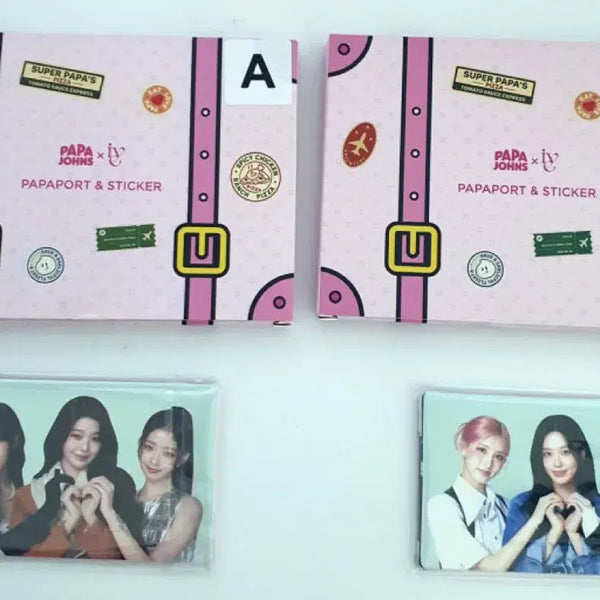 [BUNJANG] IVE Papa John's Photocard Set A/B / 파파존스 아이브 포토카드 A/B 세트