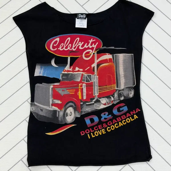 [BUNJANG] Dolce & Gabbana Coca-Cola Y2K Vintage Sleeveless Top Women's S / 돌체앤가바나 코카콜라 여자S 90-00 일본판 Y2K 아카이브 빈티지 민소매 나시
