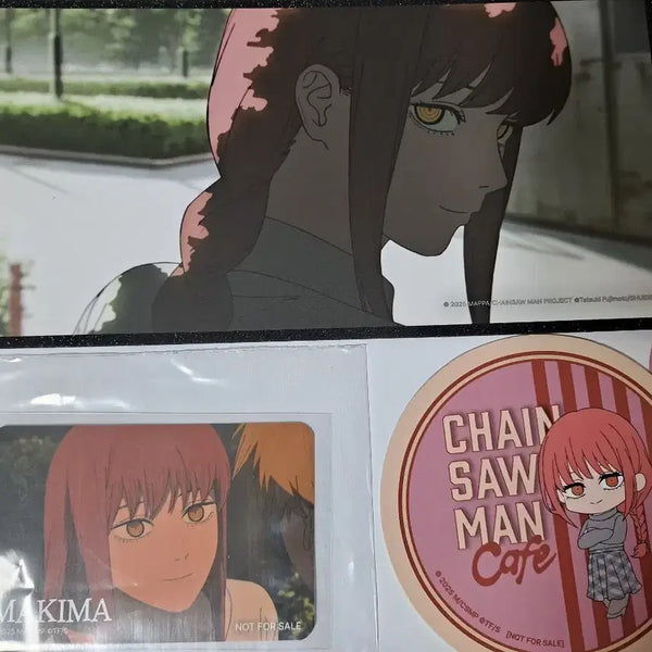[BUNJANG] Chainsaw Man Makima Goods Set / 체인소맨 콜라보카페 마키마 굿즈 세트